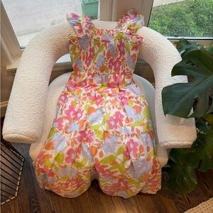 J.MARIE AVA MAE RUFFLE midi DRESS